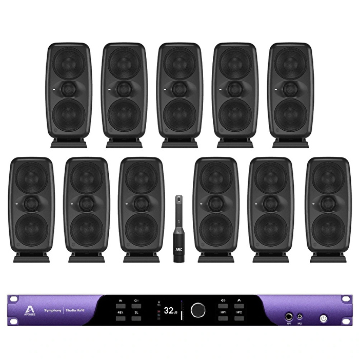 Apogee Symphony Studio 8x16 - Ik Multimedia ILOUD-MTMMKII11X Immersive Bundle